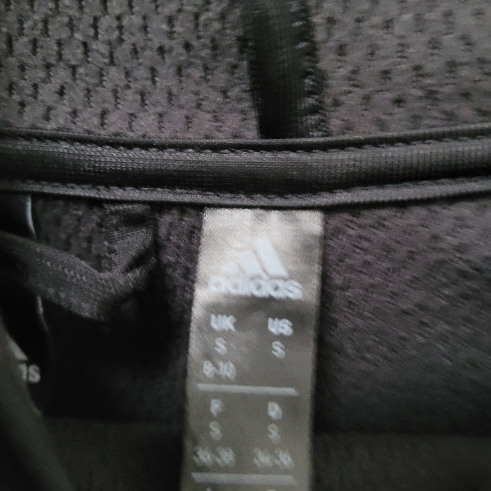 Adidas Climawarm Performance Hoodie Men's Small Gunmetal Gray Black Logo Fleece - Picture 4 of 7